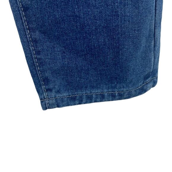 UNBRANDED WOMEN'S Medium Wash High Rise Destroyed Frankenstein Patch Jeans US M - Picture 9 of 11